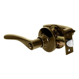 Hermex Basic CEMA-2BB Cerradura Basic manija, cil metal, baño, latón antiguo, color Latón antiguo, pack of/paquete de 1
