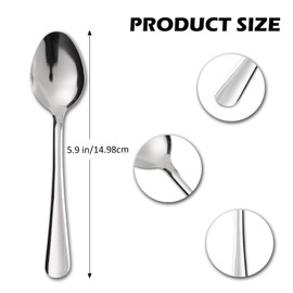 Hansmart 36 PCS Teaspoons Set - Windsor Stainless Steel Tea Spoons 5.9 Inch with Dishwasher Safe Small Spoons,Metal Dessert Spoon,Dinner Spoon Silverware for Home,Kitchen or Restaurant