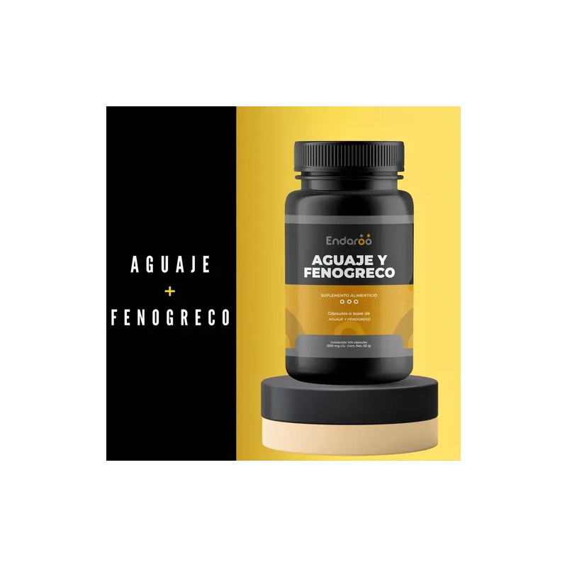 Aguaje + Fenogreco - Pack 300 Cápsulas Sabor Sin Sabor