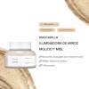 Mascarilla Glow Arroz Miel Beauty