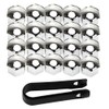 ETOPARS Pack of 20 21 mm Car Wheel Nut Caps