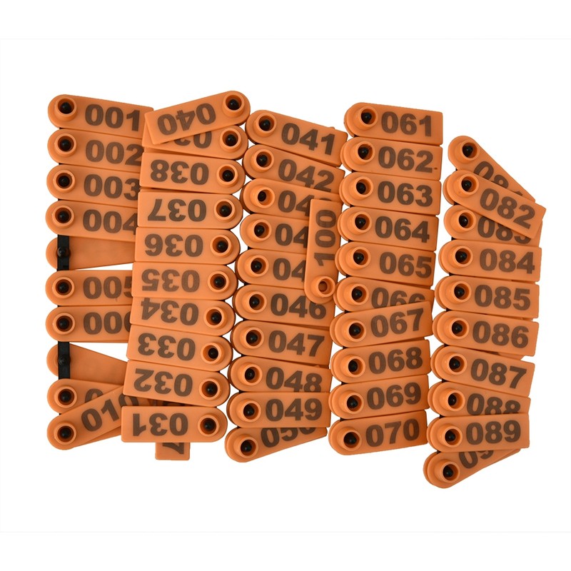 1-100 Number Plastic Livestock Ear Tag Animal Tag for Goat