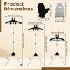 Garment Steamer Rack with Ironing Gloves for Clothes, Foldable Steamer