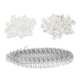 sourcing map 2.54mm Pitch XH Connector Kits 2 Pin Male Female Header Right Angle Socket Housing Cable Adapter and Crimp DIP Kits, 50 Set(200pcs)
