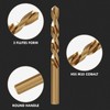MACXCOIP Cobalt Left Hand Drill Bit Set, 29Pcs M35 High
