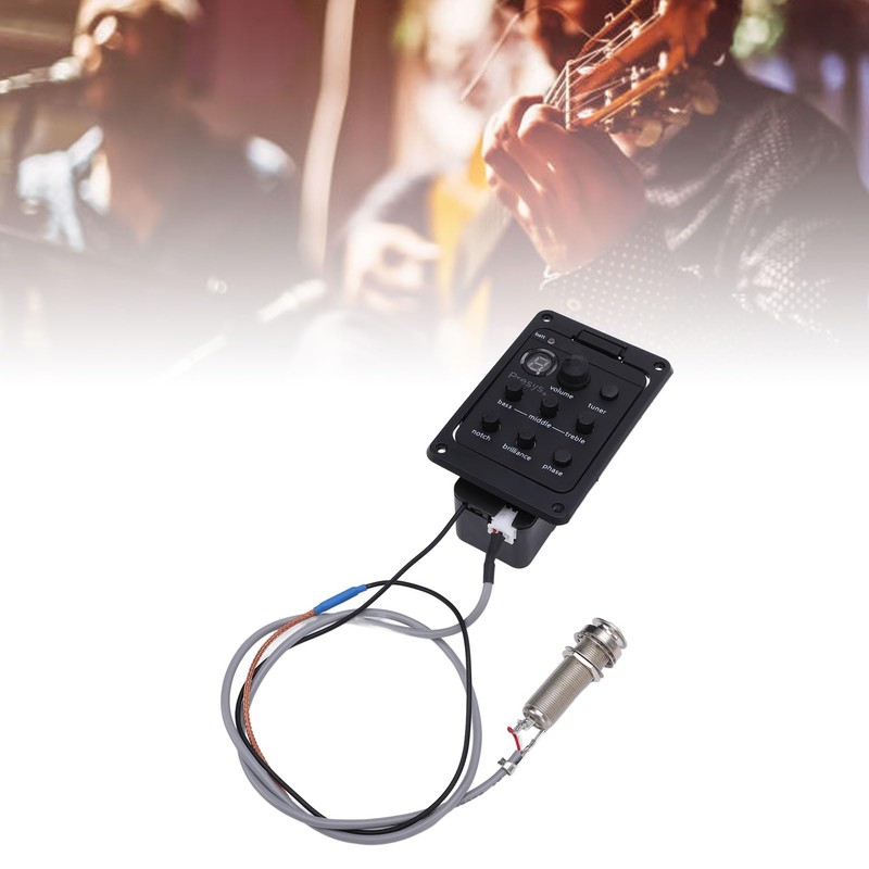 Guitar Preamp EQ Equalizer with LED Display, Volume Control, High