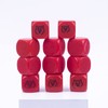 LianShi 10/100Pcs 22MM Rounded Blank Six Sided Dice Teaching Created