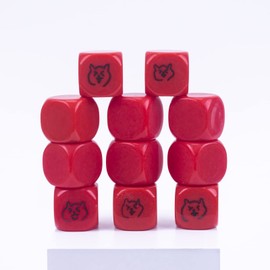 LianShi 10/100Pcs 22MM Rounded Blank Six Sided Dice Teaching Created Sesources Game Teaching Plastic Cubes Four Colors Choosable