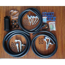 Unbranded Universal Air Conditioning A/C Hoses Easy Clips Fittings Drier O-rings Kit