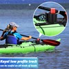 Duraaamo 3 Sets Kayak Low Profile Track for Fishing Rod