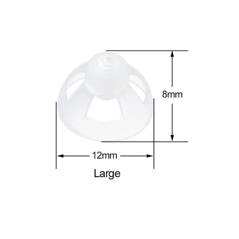 1/2 Pcs S/M/L Open Dome for In-Ear Headphone Rubber Head