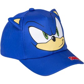 CERDÁ LIFE'S LITTLE MOMENTS Cappellino Sonic per Bambini - Colore Blu - Misura 53 cm - Realizzato in Cotone e Poliestere - Cappellino con Forma Sonic - Prodotto Originale Disegnato in Spagna