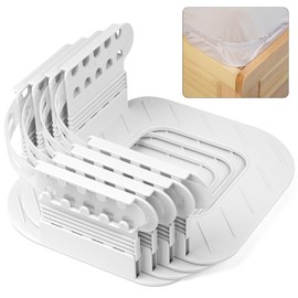 Lock Bed Sheet Holders for Corners - Bed Sheet Holder Straps Keep Sheets Firm & Tight, Height-adjustable Non-slip Base with Straps Fit King,Queen, Twin Sized beds, Never Loose for Wrinkle Bed Sheet