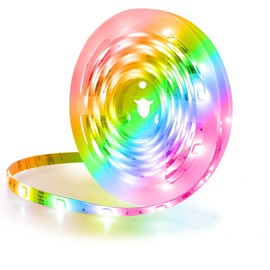 Pinegreen Lighting RGB LED Strip Light, 16ft Color Changing Tape Light with Remote Control, Linkable LED Lights for Bedroom Kitchen Living Room Indoor Party (18ft Extension Pack)