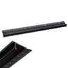 30CM Raised Grip Aluminium Ruler Cutting Ruler Metal Craft Safety