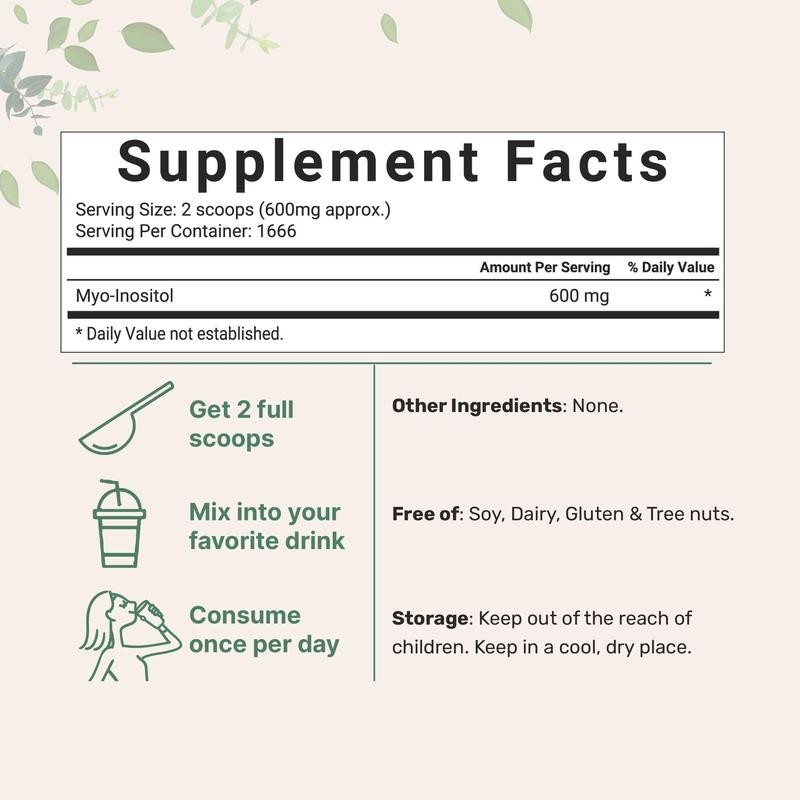Micro Ingredients Inositol Powder for Optimal Health