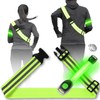 Rr'epp Reflective Tuski + LED Armband, Protects You From The Dark!, Reflective Belt, Suspension, Fluorescent Belt, Safety Band, Running Light, Chest Light, Jogging Light, Running, Jogging