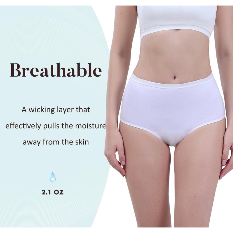 AIRCUTE Washable Urinary Incontinence Potective Underwear for Women Leak Proof