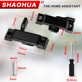 11pcs Window Sash Lock, Window Latch Replacement with Screw, Window Locks Security, Window Locks for Up and Down Windows,Double Hung Window Lock, Window Hardware to Enhance Security, Window Latch Lock