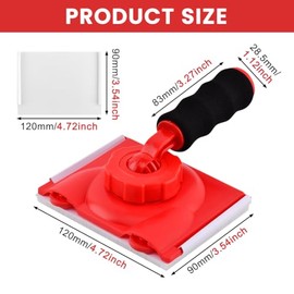 Paint Edger Trimmer with 2 Replacement Pads,Paint Edgers Tool,Walls & Ceilings Pad Painter,Paint Pad Applicator,Edge Trimmer & Paint Edger Tool for Home Wall Painting