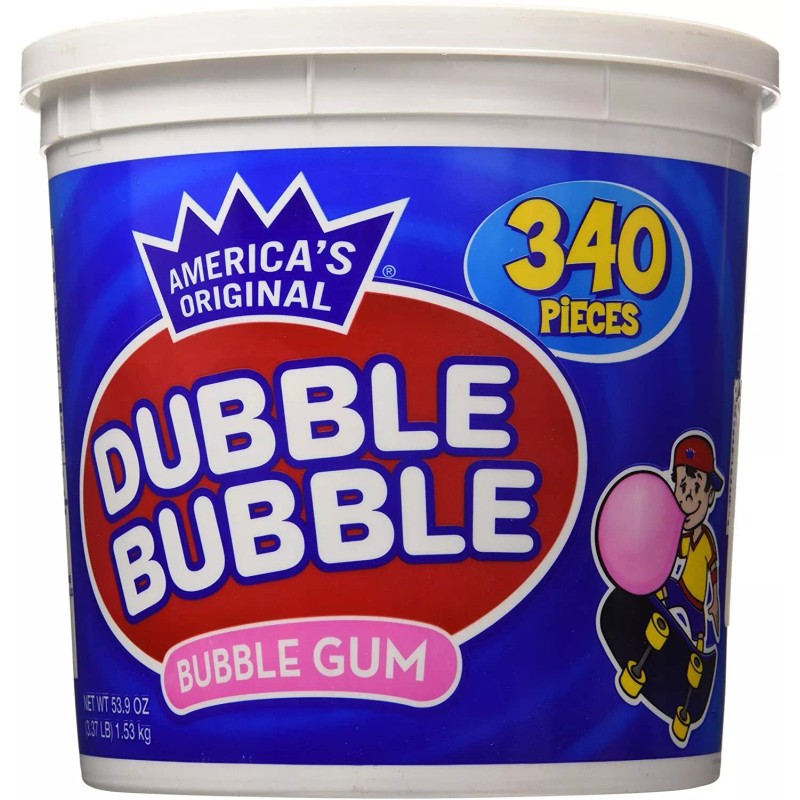 Dubble Bubble Gum, 53.9 Ounce - 340 Count Bucket