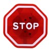 Pissente Garage Parking Stop Sign with LED Flashing Alert, Adjustable