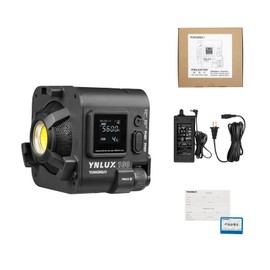Yongnuo YNLUX100 LED Video Light, with 19V5.26A AC Adapter, Continuous LED Lighting 3200-5600K Bi Color, CRI95+, 12188Lux@1M, 2.4G Wireless Remote Control for Portrait, Outdoor Shooing, YouTube