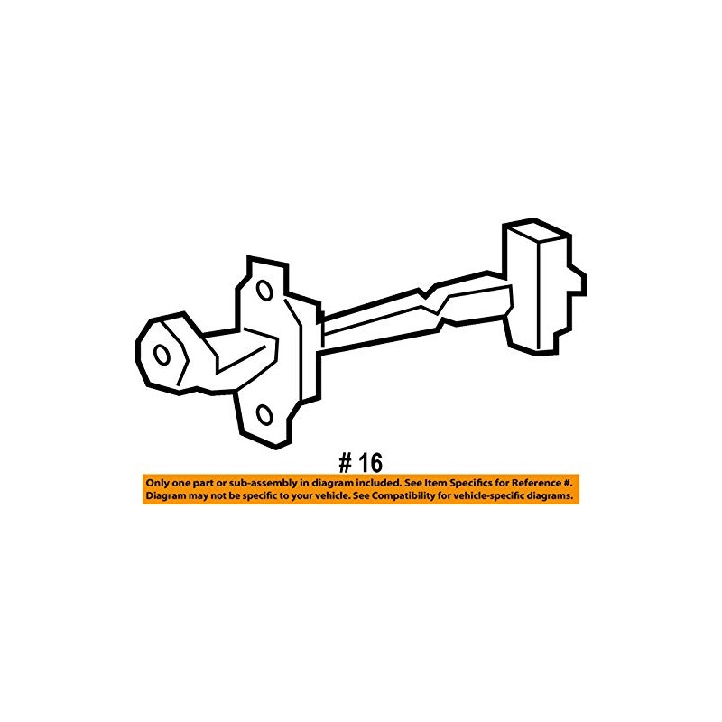 Genuine Honda Parts - Checker, L. Fr. Door (72380-T2F-A01)