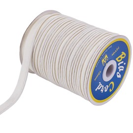 FREEBLOSS 72 Yards White Piping Bias Tape Piping Trim with Welting Cord Bias Binding Tape Seam Binding Tape for Sewing 1.3cm Wide Sewing Bias Tape