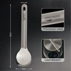 TITECOUGO Titanium Spoon, Camping Spoon Titanium Reusable Multitool Lightweight Camp