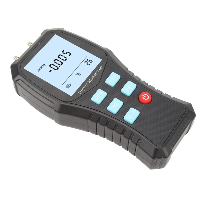 Digital Manometer Handheld HVAC Manometer Gas Air Pressure Meter Gauge