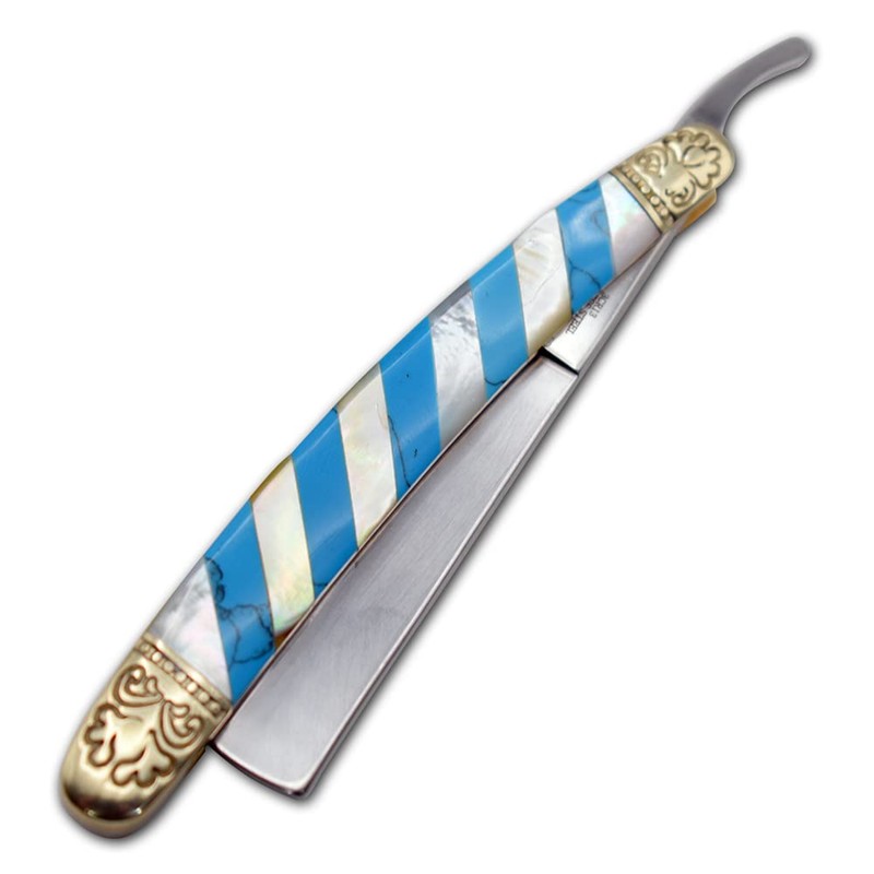 Old Ram Collection Barber Straight Razor Style Manual Folding Knife..