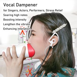 Vocal Dampener for Singing Practice, Performers, Stress Relief, Vocal Steamer for Singers, Portable Soundproof Home Learning Dome Singing Straw for Vocal Training