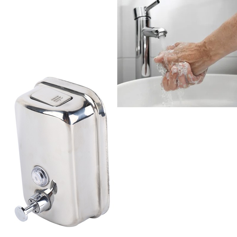 Soap Dispenser Stainless Steel Wall Mounted Manual Soap Dispenser for