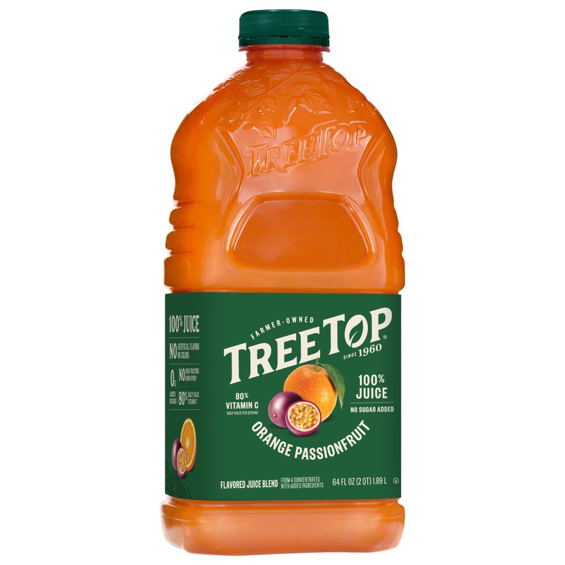 Tree Top Orange Passionfruit Juice, 64 Fl Oz (Pack of