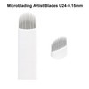 20pcs Disposable Microblading Blade U24 Nano 0.15mm Diameter U-Shaped Microblades