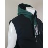 Technine Hoody Removable Sleeves Black/Green Size S Mens