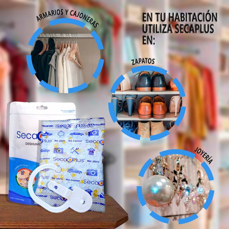 [1x150gr] Secaplus - Absorbedor de humedad en Closet y Armario