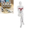 TOPINCN Girl Reading Figurine, Resin Figurine Innovative Lady Reading Pulp