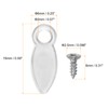 Sourcing Map 200Pcs Transparent White Picture Frame Backing Hardware Clip