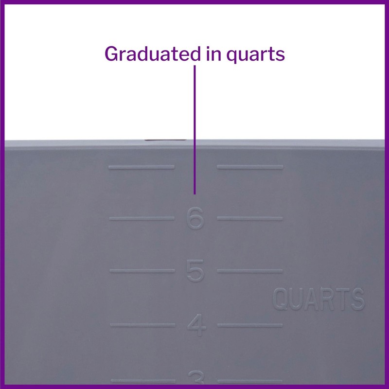 McKesson Wash Basin 8 Quart Polypropylene Graphite 1 Each 56-80342