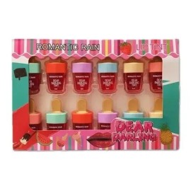 Tintas Labial Forma De Paleta Coreanas Maquillaje 12 Piezas Color Diferentes Tonos                                                                    