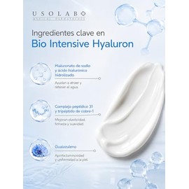Crema Hidratante Coreana Bio Intensive Hyaluron con Ácido Hialurónico y Péptidos para Mejorar Elasticidad, Reducir Líneas de Expresión y Iluminar la Piel 50ml