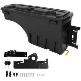KILOAUTO Black Truck Bed Storage Box fit for Toyota Tacoma 2005-2021 Right Passenger Side Waterproof Truck Bed Toolboxes