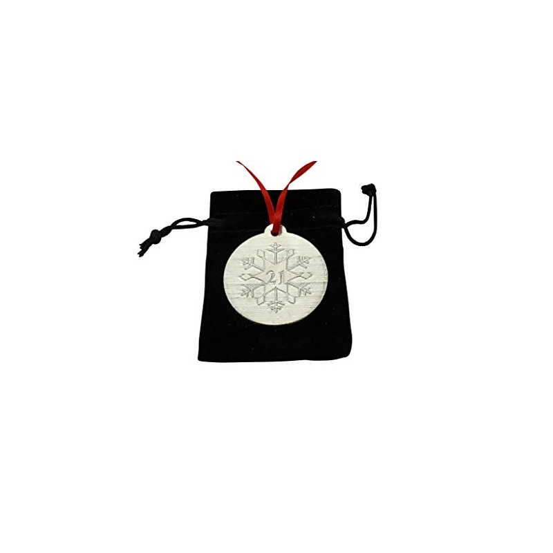 21st Christmas Snowflake Metal Decortation - 21st Anniversary Idea