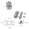 20 Pcs stainless steel duplex wire rope cable clamp/wire rope