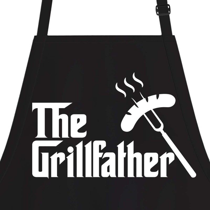 OM3® BBQ Aprons Aprons Kitchen Apron for Adults Unisex, Black