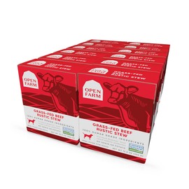 Open Farm Open Farm Grass-Fed Beef Rustic Stew Wet Dog Food, Grain-Free Meal or Food Topper with Responsibly Sourced Meat and Superfoods Without Artificial Ingredients,12.5 Oz (Pack of 12 Boxes)