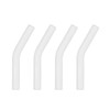 uxcell 4Pcs Silicone Straw Tips, Silicone Straw Elbows Tip, Soft