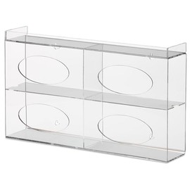 Marketlab Quad Side-Loading Acrylic Glove Dispenser - 20.125in W x 4.125in D x 11.875in H